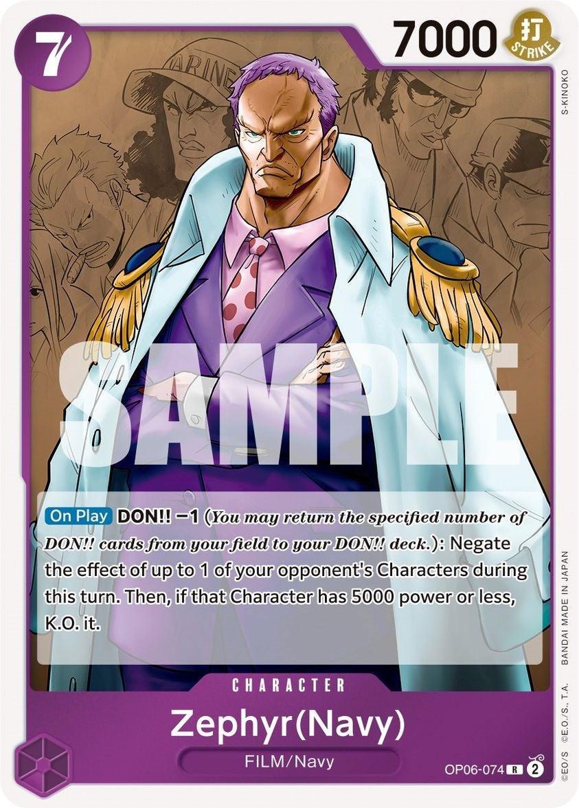 Character, FILM, Navy, Rare, Wings of the Captain Zephyr (Navy) [Wings of the Captain] - Trading Card World