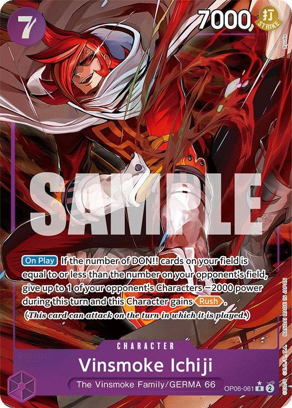 Character, GERMA 66, Rare, The Vinsmoke Family, Wings of the Captain Vinsmoke Ichiji (Alternate Art) [Wings of the Captain] - Trading Card World