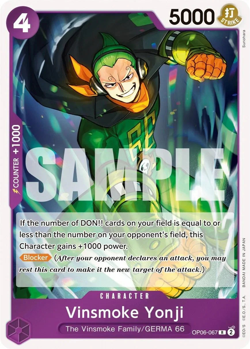 Character, GERMA 66, Rare, The Vinsmoke Family, Wings of the Captain Vinsmoke Yonji [Wings of the Captain] - Trading Card World