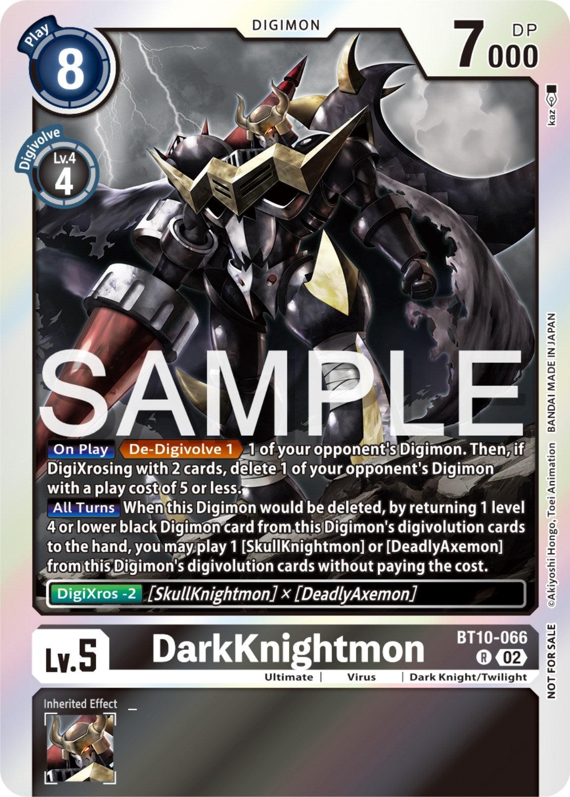 Black, BT10-066, Dark Knight/Twilight, Digimon, Promo, Ultimate, Virus, Xros Encounter Promos DarkKnightmon [BT10-066] (Event Pack 6) [Xros Encounter Promos] - Trading Card World