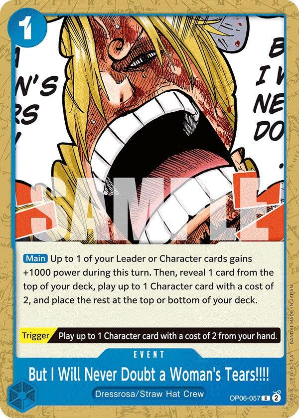 Common, Dressrosa, Event, Straw Hat Crew, Wings of the Captain But I Will Never Doubt a Woman's Tears!!!! [Wings of the Captain] - Trading Card World
