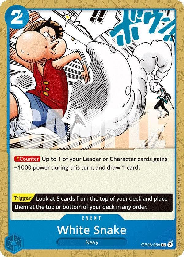 Event, Navy, Uncommon, Wings of the Captain White Snake [Wings of the Captain] - Trading Card World