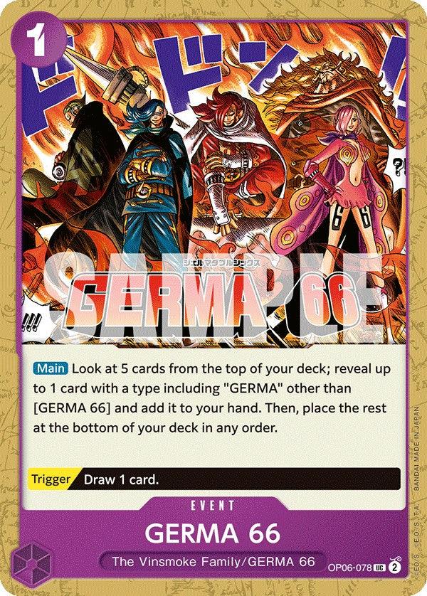 Event, GERMA 66, The Vinsmoke Family, Uncommon, Wings of the Captain GERMA 66 [Wings of the Captain] - Trading Card World