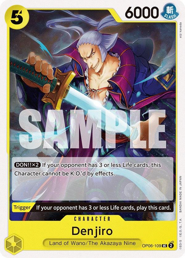 Character, Land of Wano, The Akazaya Nine, Uncommon, Wings of the Captain Denjiro [Wings of the Captain] - Trading Card World