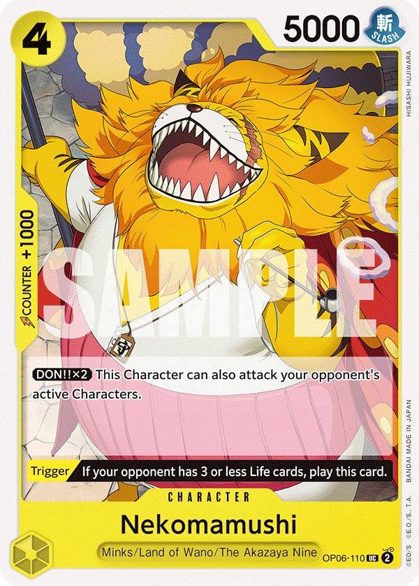 Character, Land of Wano, Minks, The Akazaya Nine, Uncommon, Wings of the Captain Nekomamushi [Wings of the Captain] - Trading Card World