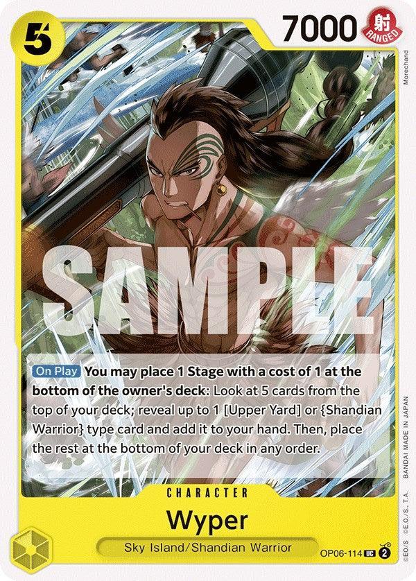 Character, Shandian Warrior, Sky Island, Uncommon, Wings of the Captain Wyper [Wings of the Captain] - Trading Card World