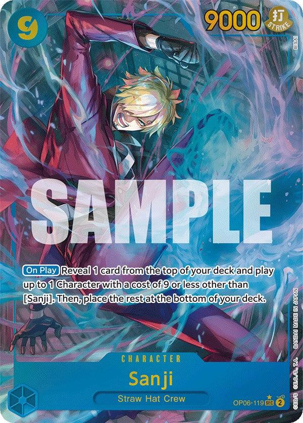 Character, Secret Rare, Straw Hat Crew, Wings of the Captain Sanji (Alternate Art) [Wings of the Captain] - Trading Card World