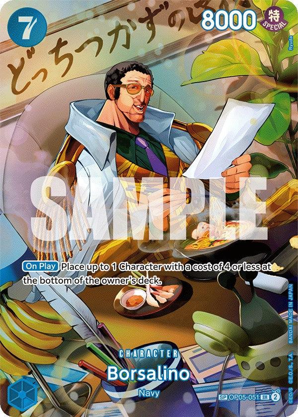 Character, Navy, Super Rare, Wings of the Captain Borsalino (SP) [Wings of the Captain] - Trading Card World