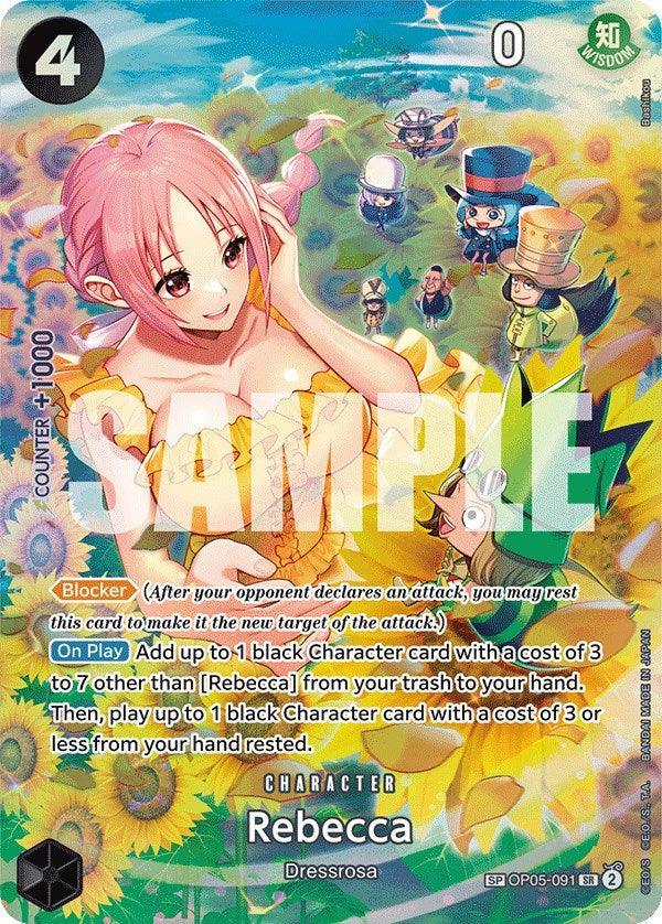Character, Dressrosa, Super Rare, Wings of the Captain Rebecca (SP) [Wings of the Captain] - Trading Card World