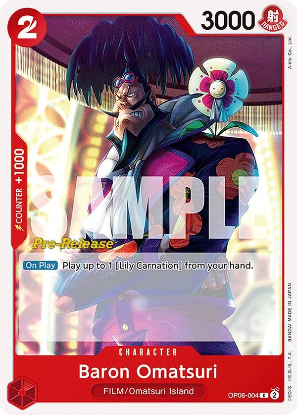 Character, Common, FILM, Omatsuri Island, Wings of the Captain, Wings of the Captain Pre-Release Cards Baron Omatsuri [Wings of the Captain Pre-Release Cards] - Trading Card World