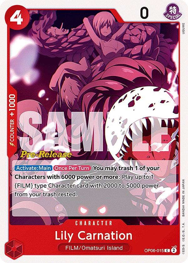 Character, Common, FILM, Omatsuri Island, Wings of the Captain, Wings of the Captain Pre-Release Cards Lily Carnation [Wings of the Captain Pre-Release Cards] - Trading Card World