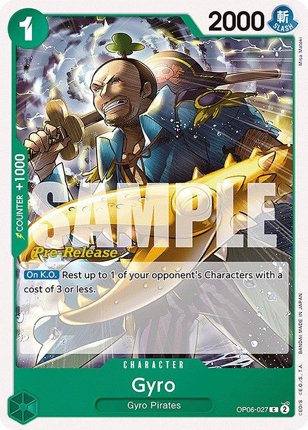 Character, Common, Gyro Pirates, Wings of the Captain, Wings of the Captain Pre-Release Cards Gyro [Wings of the Captain Pre-Release Cards] - Trading Card World