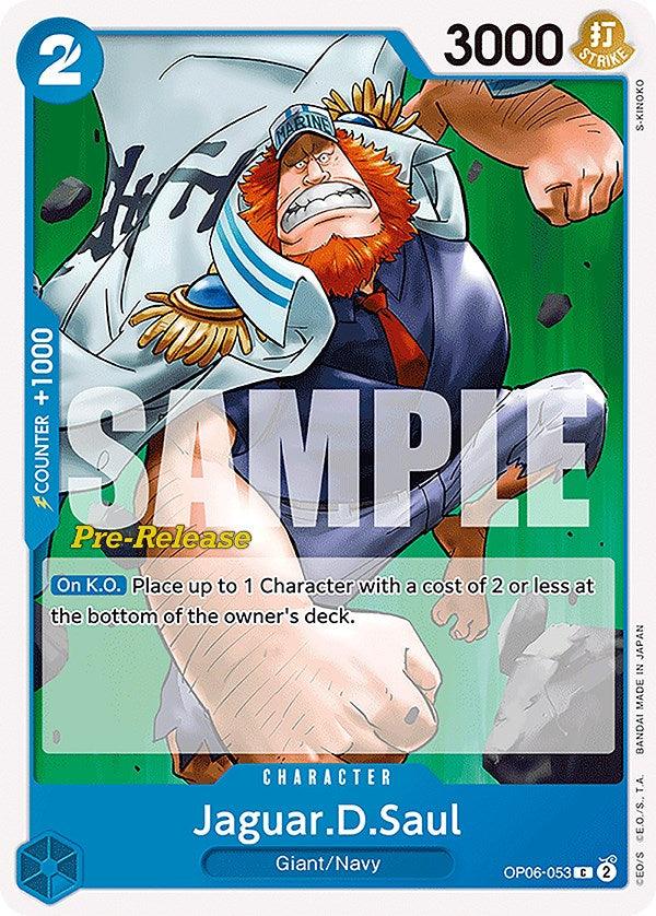 Character, Common, Giant, Navy, Wings of the Captain, Wings of the Captain Pre-Release Cards Jaguar.D.Saul [Wings of the Captain Pre-Release Cards] - Trading Card World
