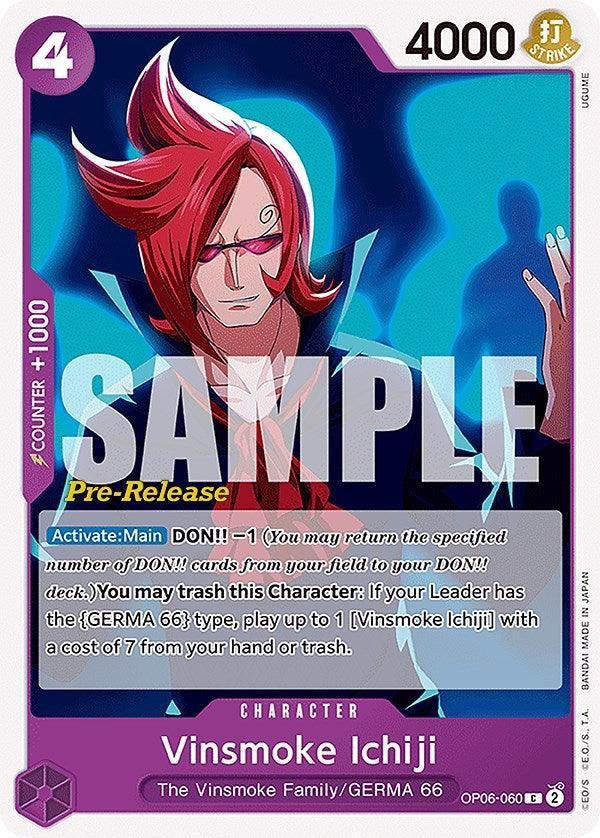 Character, Common, GERMA 66, The Vinsmoke Family, Wings of the Captain, Wings of the Captain Pre-Release Cards Vinsmoke Ichiji [Wings of the Captain Pre-Release Cards] - Trading Card World