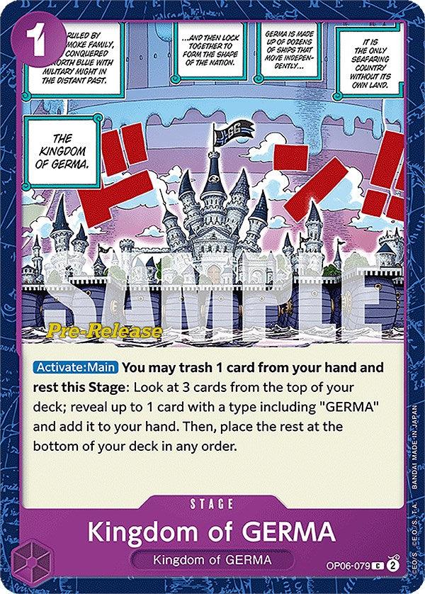 Common, Kingdom of GERMA, Stage, Wings of the Captain, Wings of the Captain Pre-Release Cards Kingdom of GERMA [Wings of the Captain Pre-Release Cards] - Trading Card World