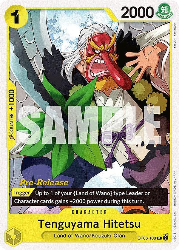 Character, Common, Kouzuki Clan, Land of Wano, Wings of the Captain, Wings of the Captain Pre-Release Cards Tenguyama Hitetsu [Wings of the Captain Pre-Release Cards] - Trading Card World