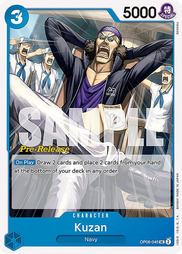Character, Navy, Uncommon, Wings of the Captain, Wings of the Captain Pre-Release Cards Kuzan [Wings of the Captain Pre-Release Cards] - Trading Card World