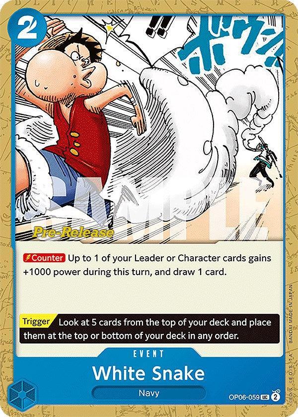 Event, Navy, Uncommon, Wings of the Captain, Wings of the Captain Pre-Release Cards White Snake [Wings of the Captain Pre-Release Cards] - Trading Card World