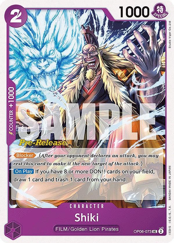 Character, FILM, Golden Lion Pirates, Uncommon, Wings of the Captain, Wings of the Captain Pre-Release Cards Shiki [Wings of the Captain Pre-Release Cards] - Trading Card World