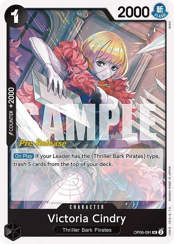 Character, Thriller Bark Pirates, Uncommon, Wings of the Captain, Wings of the Captain Pre-Release Cards Victoria Cindry [Wings of the Captain Pre-Release Cards] - Trading Card World