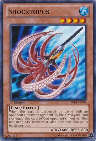 1st Edition, Common, Effect Monster, Fish, Star Pack 2014, Water Shocktopus [SP14-EN005] Common - Trading Card World