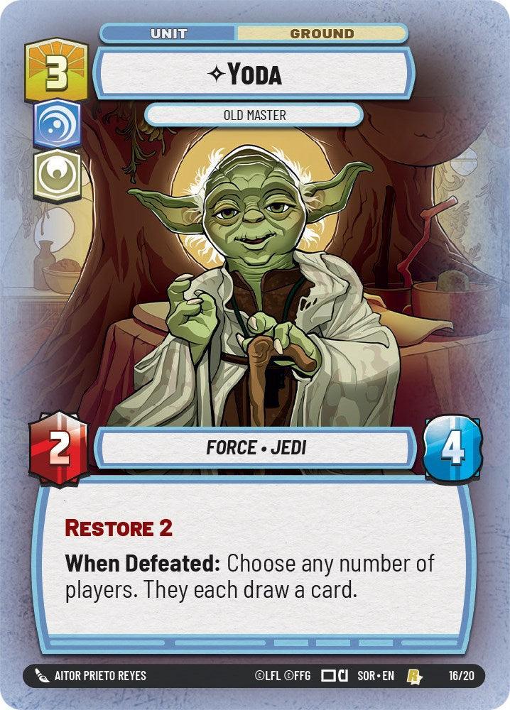  Yoda - Old Master (Weekly Play Promo) (16/20) [Spark of Rebellion Promos] - Trading Card World