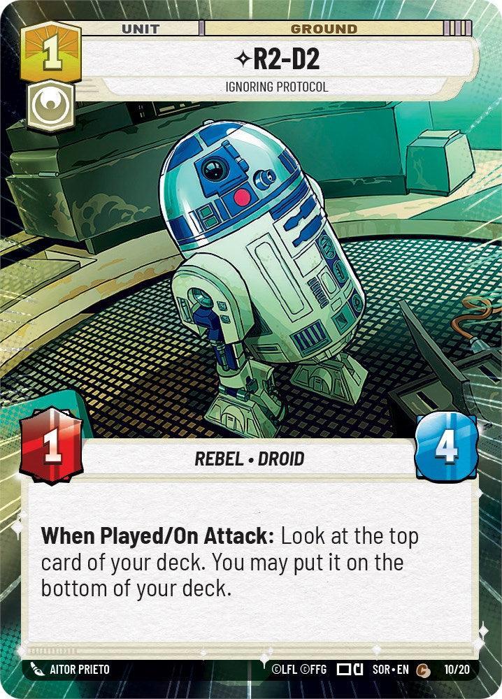  R2-D2 - Ignoring Protocol (Hyperspace) (Weekly Play Promo) (10/20) [Spark of Rebellion Promos] - Trading Card World