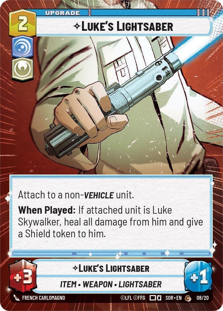  Luke's Lightsaber (Hyperspace) (Weekly Play Promo) (8/20) [Spark of Rebellion Promos] - Trading Card World