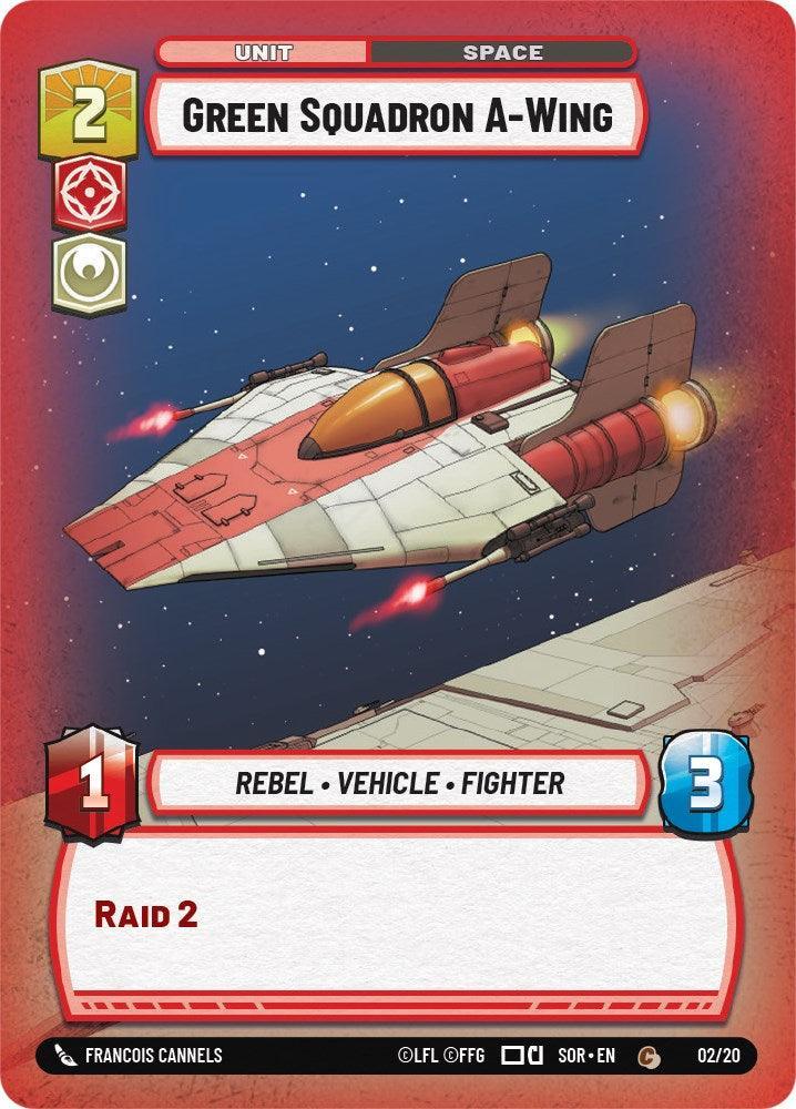  Green Squadron A-Wing (Weekly Play Promo) (2/20) [Spark of Rebellion Promos] - Trading Card World