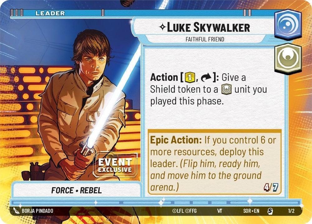  Luke Skywalker - Faithful Friend (Hyperspace) (Event Promo) (1/2) [Miscellaneous] - Trading Card World