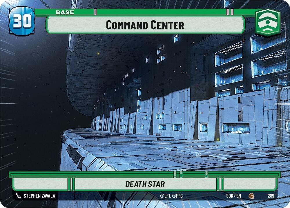  Command Center // Shield (Hyperspace) (289 // T04) [Spark of Rebellion] - Trading Card World