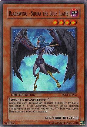 Dark, Duelist Pack Collection Tin, Effect Monster, Limited, Super Rare, Winged Beast Blackwing - Shura the Blue Flame [RGBT-ENPP2] Super Rare - Trading Card World