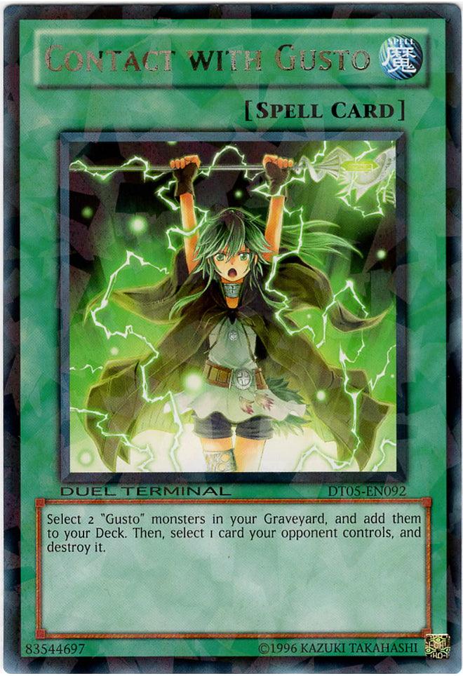 Duel Terminal 5, Limited, Normal Spell, Rare, Spell Contact with Gusto [DT05-EN092] Rare - Trading Card World