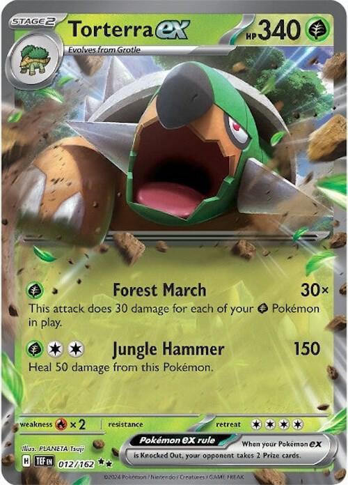Scarlet & Violet: Temporal Forces Torterra ex (012/162) [Scarlet & Violet: Temporal Forces] - Trading Card World