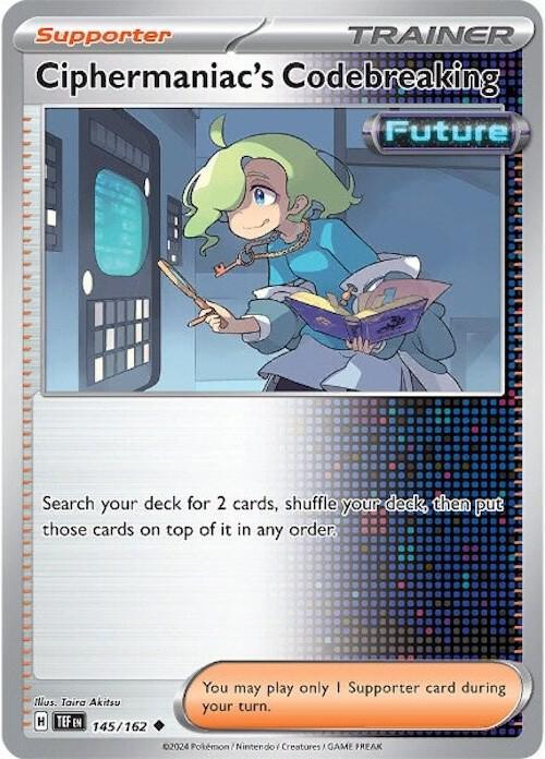145, Scarlet & Violet: Temporal Forces Ciphermaniac's Codebreaking (145/162) [Scarlet & Violet: Temporal Forces] - Trading Card World