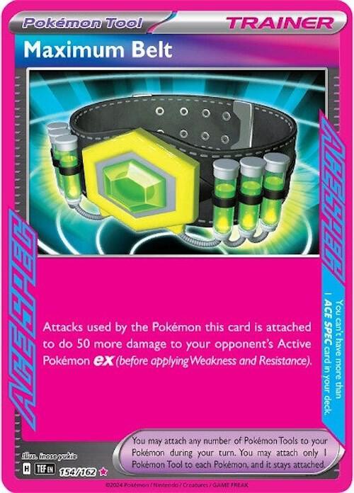 Scarlet & Violet: Temporal Forces Maximum Belt (154/162) [Scarlet & Violet: Temporal Forces] - Trading Card World