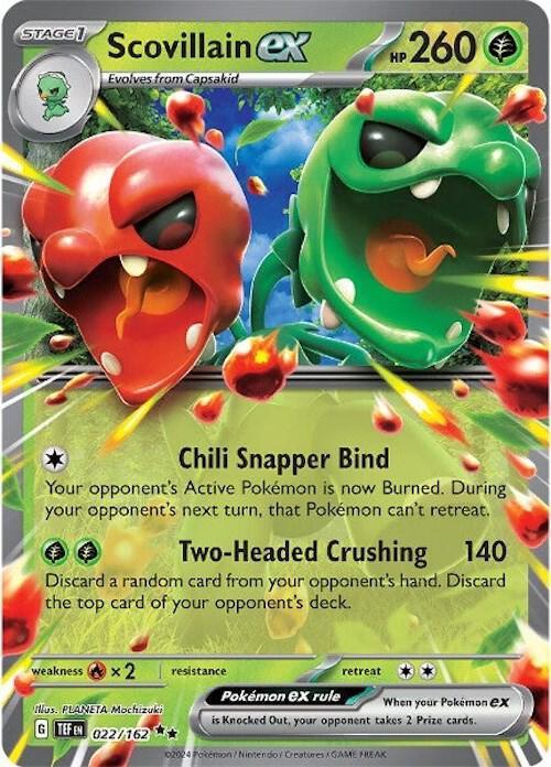 Scarlet & Violet: Temporal Forces Scovillain ex (022/162) [Scarlet & Violet: Temporal Forces] - Trading Card World