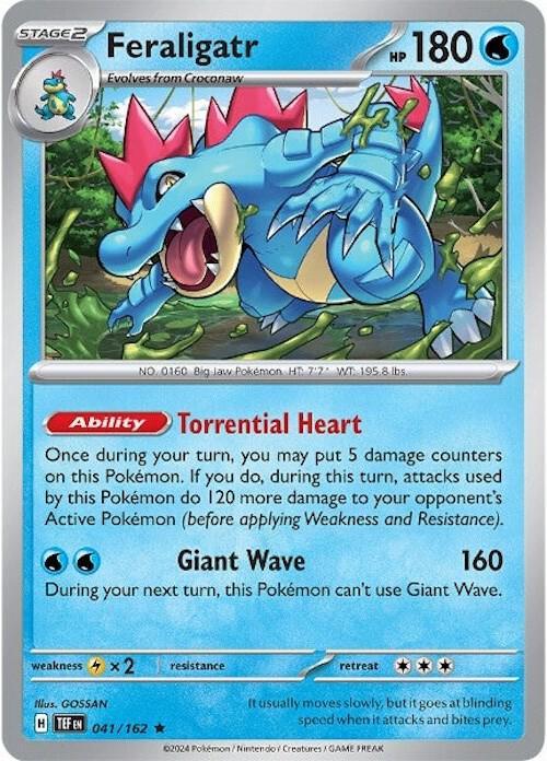 Scarlet & Violet: Temporal Forces Feraligatr (041/162) [Scarlet & Violet: Temporal Forces] - Trading Card World