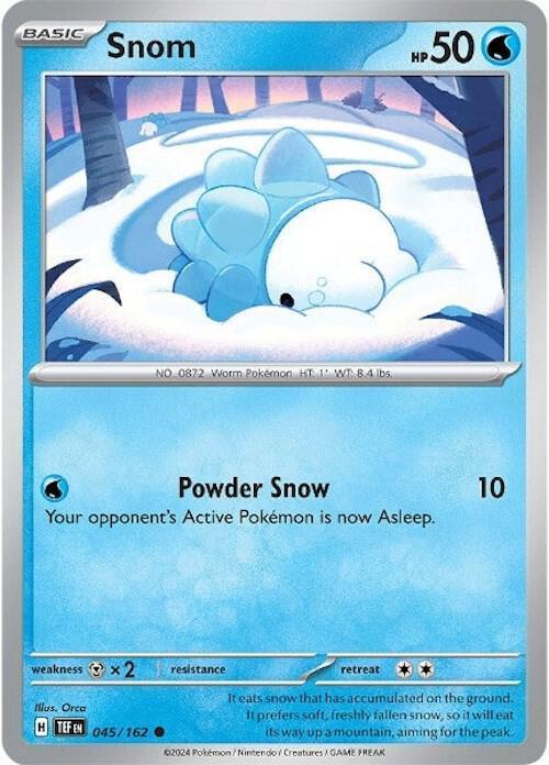 045, Scarlet & Violet: Temporal Forces Snom (045/162) [Scarlet & Violet: Temporal Forces] - Trading Card World