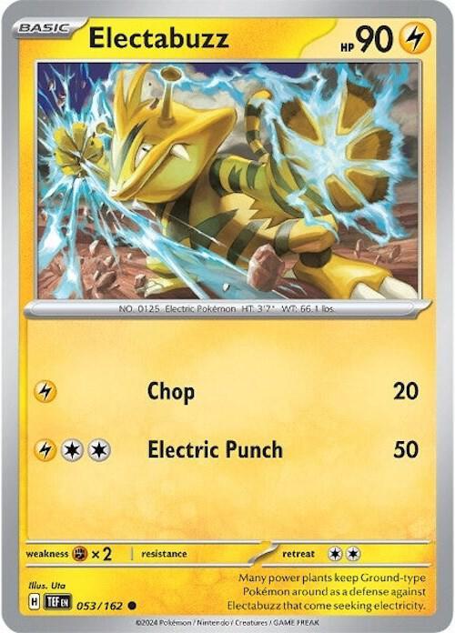 Scarlet & Violet: Temporal Forces Electabuzz (053/162) [Scarlet & Violet: Temporal Forces] - Trading Card World