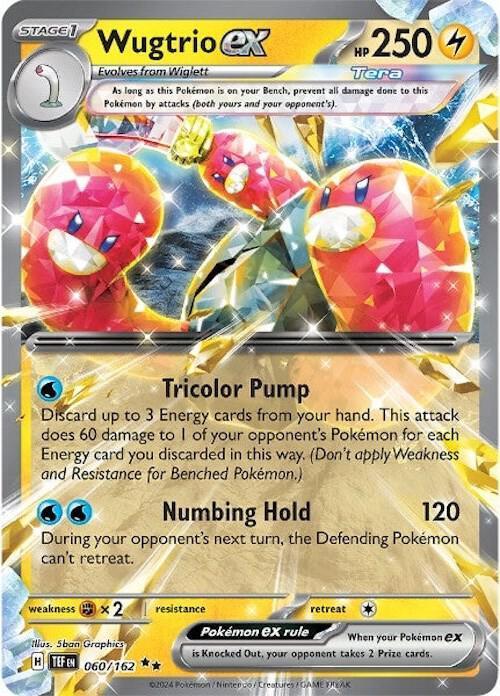 Scarlet & Violet: Temporal Forces Wugtrio ex (060/162) [Scarlet & Violet: Temporal Forces] - Trading Card World