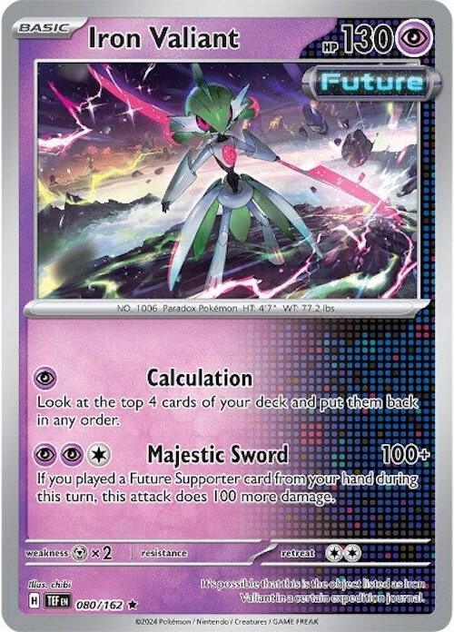 Scarlet & Violet: Temporal Forces Iron Valiant (080/162) [Scarlet & Violet: Temporal Forces] - Trading Card World