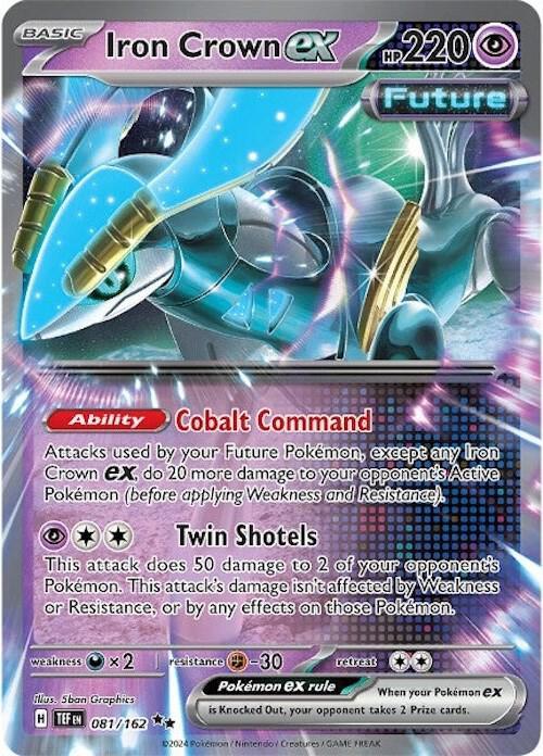 Scarlet & Violet: Temporal Forces Iron Crown ex (081/162) [Scarlet & Violet: Temporal Forces] - Trading Card World