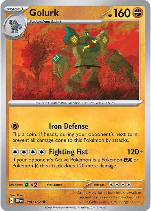 Scarlet & Violet: Temporal Forces Golurk (088/162) [Scarlet & Violet: Temporal Forces] - Trading Card World