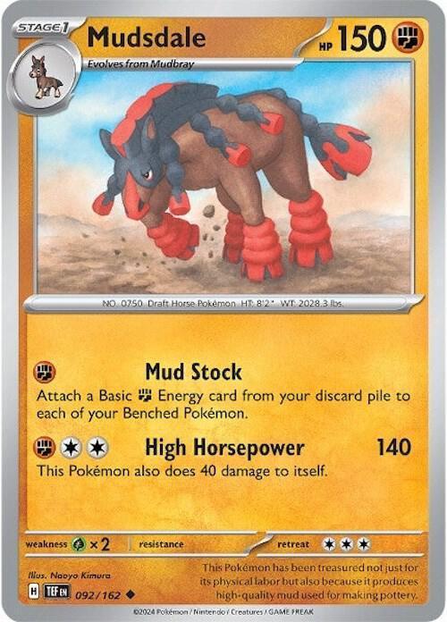 092, Scarlet & Violet: Temporal Forces Mudsdale (092/162) [Scarlet & Violet: Temporal Forces] - Trading Card World