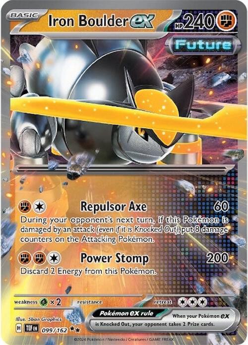 Scarlet & Violet: Temporal Forces Iron Boulder ex (099/162) [Scarlet & Violet: Temporal Forces] - Trading Card World