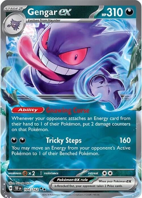Scarlet & Violet: Temporal Forces Gengar ex (104/162) [Scarlet & Violet: Temporal Forces] - Trading Card World