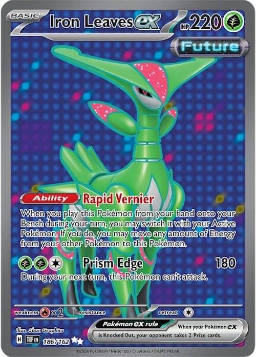 186, Scarlet & Violet: Temporal Forces Iron Leaves ex (186/162) [Scarlet & Violet: Temporal Forces] - Trading Card World