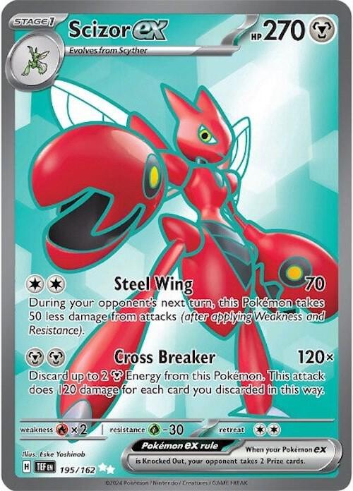 Scarlet & Violet: Temporal Forces Scizor ex (195/162) [Scarlet & Violet: Temporal Forces] - Trading Card World