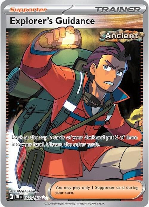 200, Scarlet & Violet: Temporal Forces Explorer's Guidance (200/162) [Scarlet & Violet: Temporal Forces] - Trading Card World
